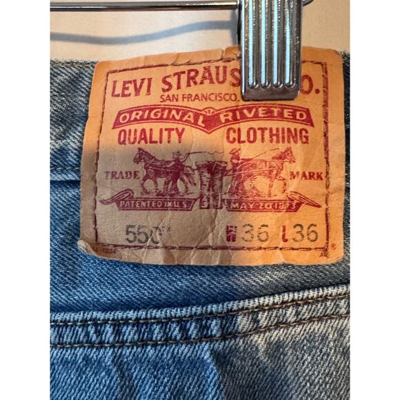 Levi’s 550 Relaxed Fit Men’s Jeans 36x36 - Picture 8 of 12
